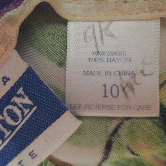 Pendleton HAWAIIAN Maxi Size 10P SKIRT Tropical POCKETS Lightweight BUTTON UP - Picture 6 of 11